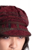 Hippy Slouch Festival Hat Ladies Baker Boy Hat in Red - Dread Hat (HT1152) by Altshop UK