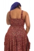 High Low Gypsy Boho Dress in Red Garlands - New Nani Dress SF (MESSFND2) by Altshop UK