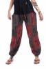Patchwork Block Print Trousers in Brown - Jellyfish Trousers (RGJELLT) by Altshop UK