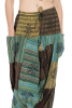 Patchwork Harem Pants with Blockprint in Green - Patch Ali Babas (RGPAB) by Altshop UK