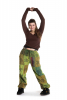 Fleece-Lined Hippy Warm Patchwork Trousers in Green - Patch Fleece Jogger (RGPJF) by Altshop UK