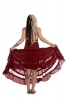 Long Boho Gypsy Queen Skirt in Red - Bobbin Skirt (ROKBOBS) by Altshop UK