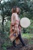 Tribal Blanket Cardigan Wrap in Beige - Kullu Cardigan (ROKULLU) by Altshop UK