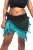Pixie Ragged Tutu Elf Skirt, grunge festival skirt in Army Aqua - Elvish Skirt (WSELF) by Altshop UK