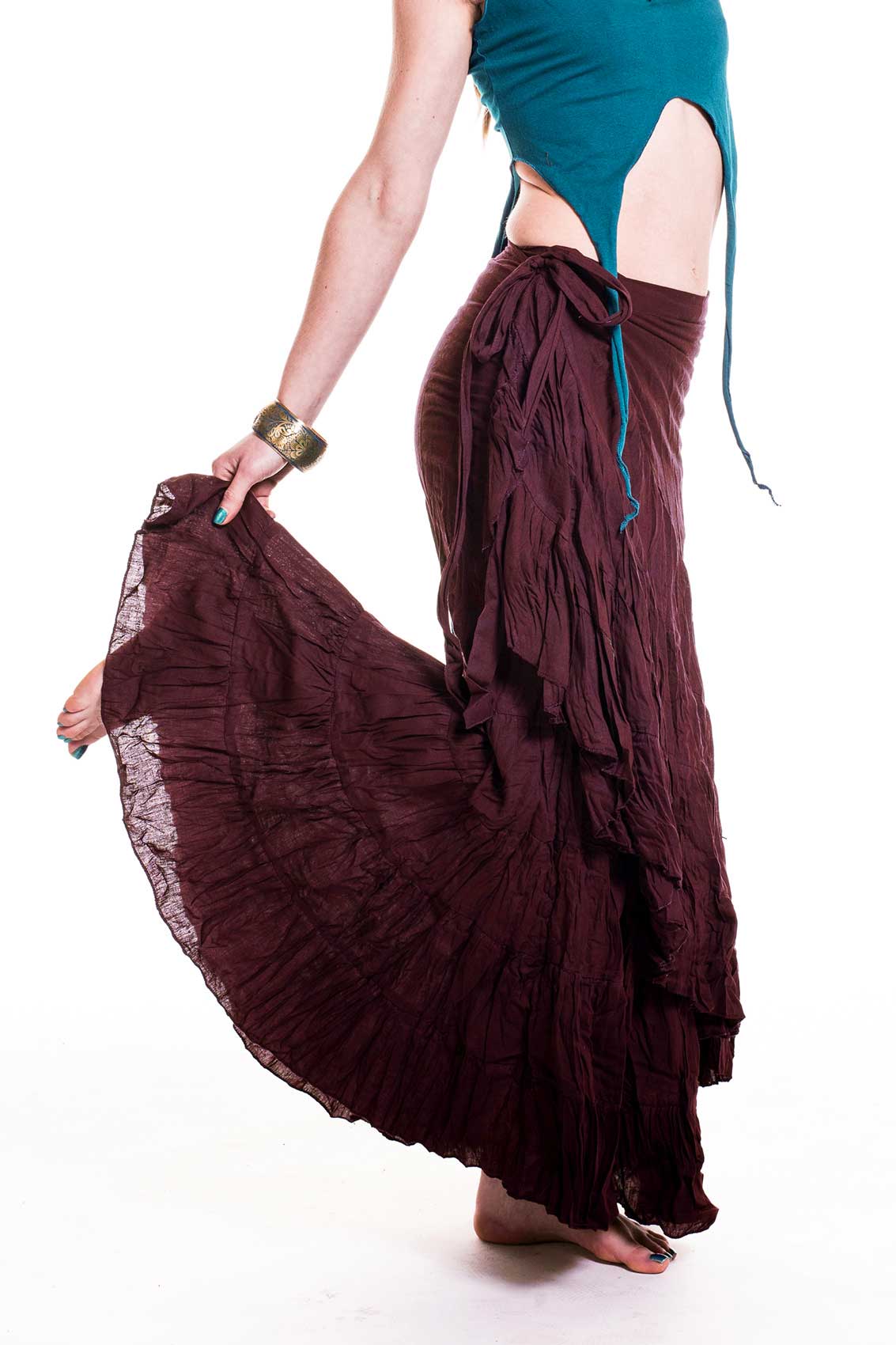 Spanish Gypsy Flamenco Skirt, one size wrap skirt | Altshop UK