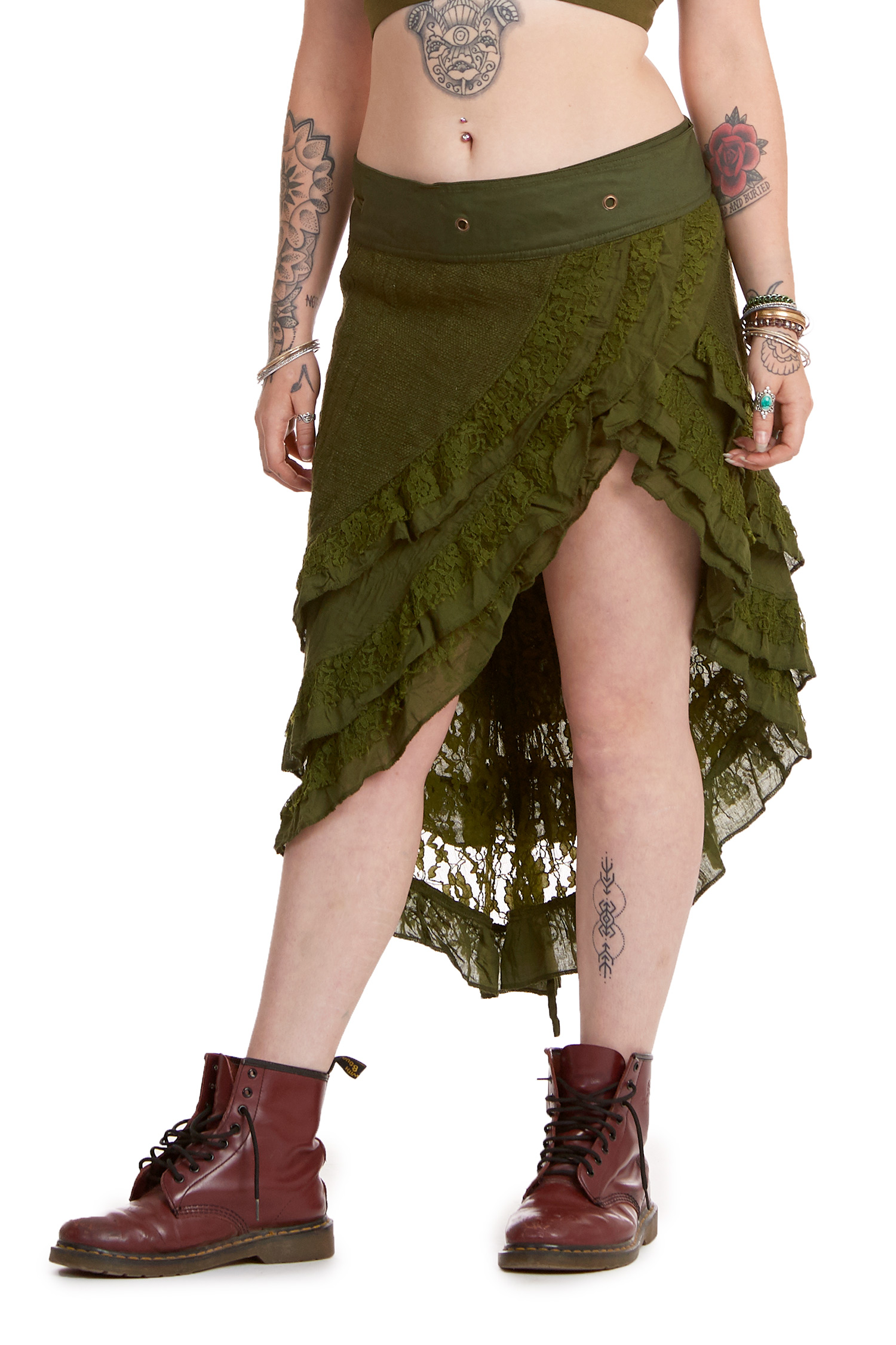 Layered Lace Earth Goddess Skirt | Altshop UK
