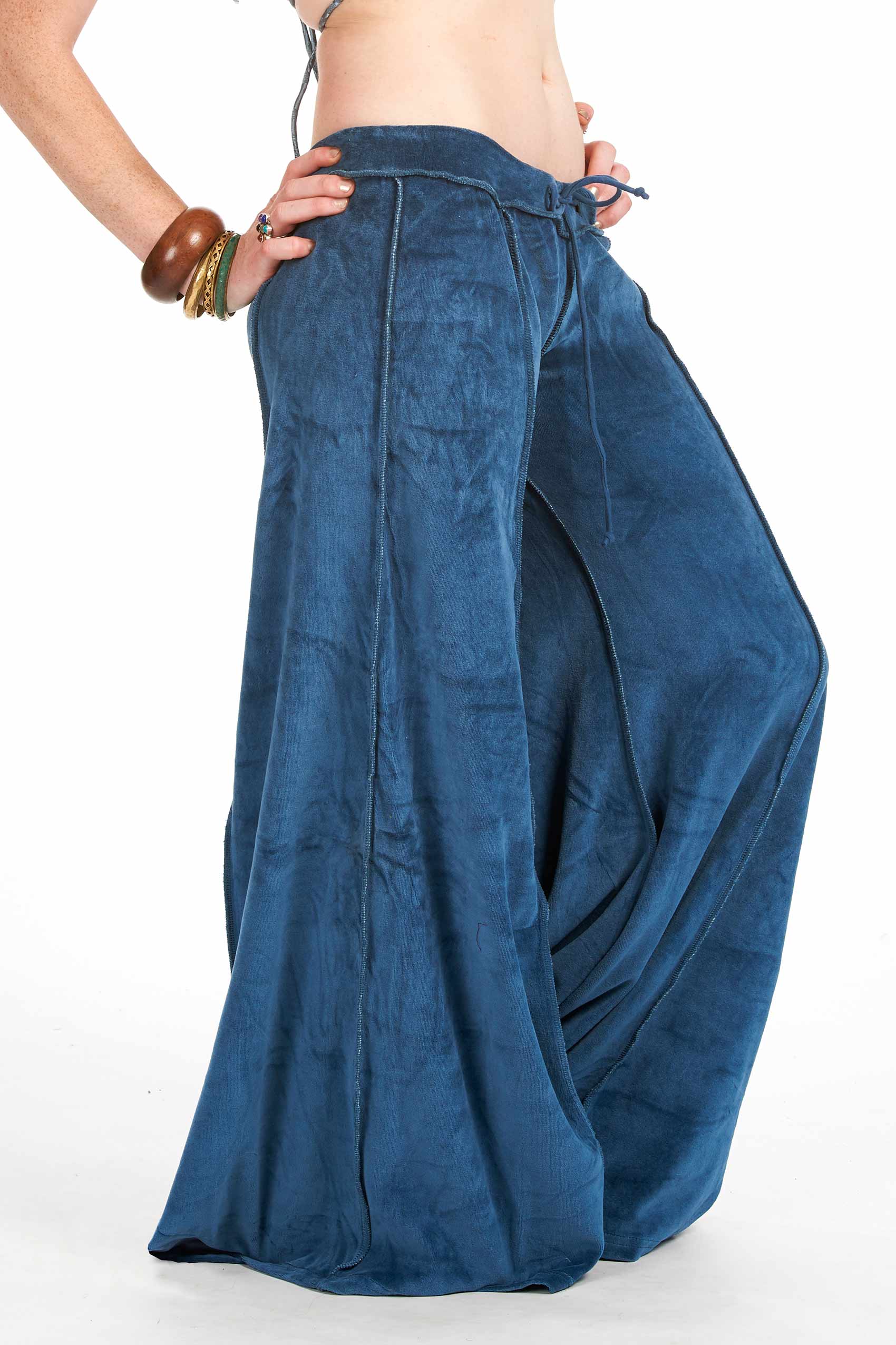 Velvet Flow Pants, extra-wide long bellydance trousers