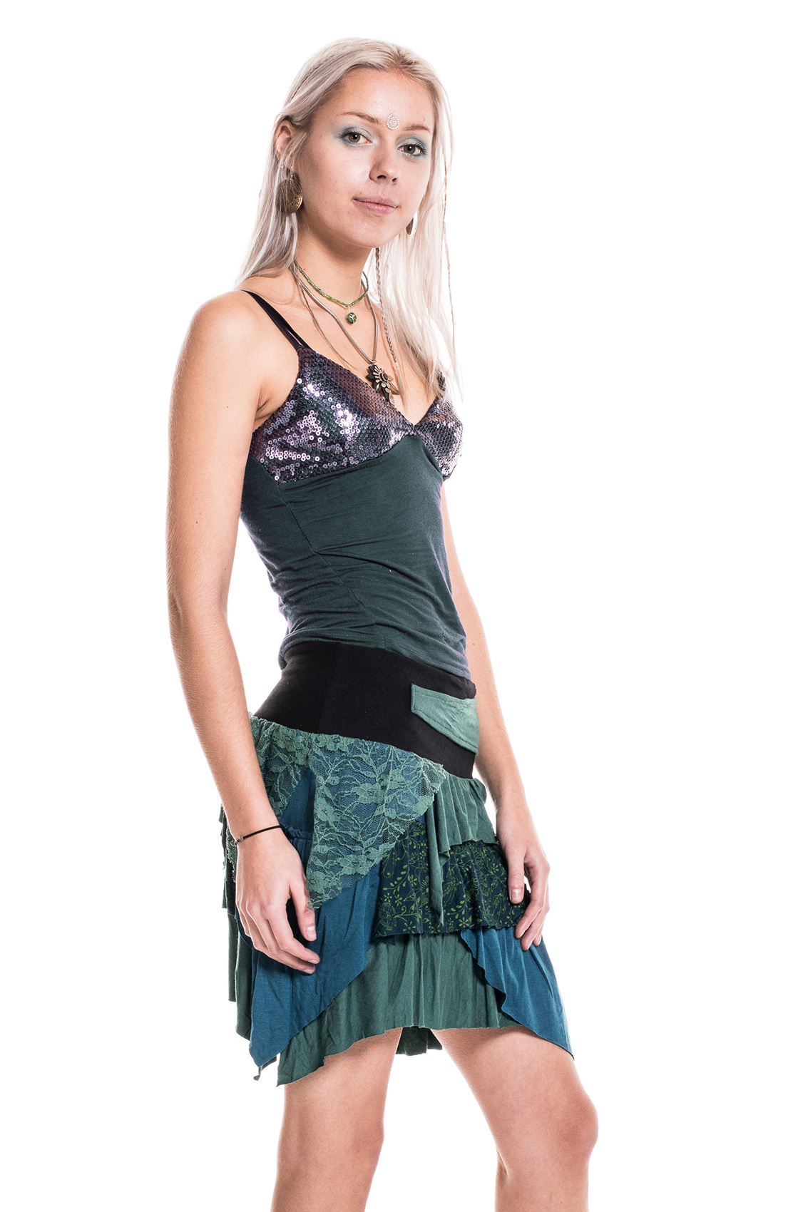Ragged Pixie Skirt, festival fairy psy trance skirt | Altshop UK