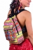 Pompom Fringed Rucksack, Colourful Festival Day Pack in Yellow - Trim Rucksack (AGTRIBA) by Lovely Jubbly