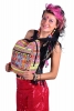 Pompom Fringed Rucksack, Colourful Festival Day Pack in Yellow - Trim Rucksack (AGTRIBA) by Lovely Jubbly