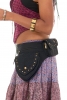 Sturdy Festival Pocket Belt with Lace and Studs in Black - Lace Belt (AYALACE) by Altshop UK