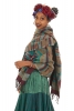 Large Wool Scarf, Boho Shawl, Hippy Wrap Blanket in Brights - Ikat Shawl (BHIMSCF2) by Altshop UK