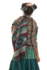 Large Wool Scarf, Boho Shawl, Hippy Wrap Blanket in Brights - Ikat Shawl (BHIMSCF2) by Altshop UK