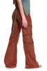 Pixie Goa Doof Trousers, Psy Trance Festival Hippie Flow Pants in Brown - Papaya Trousers (CH333R) by Anki