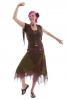 Long Slashed Back Fairy Pixie Top, Trance Festival Top in Brown - Firefly Top (CH428) by Anki