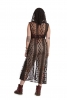 Boho Lace Pixie Overlay Dress in Black - Lace Fae Dress (DB182282) by Altshop UK