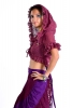 Lace Bolero, Gypsy Crop Top, Lace Hooded Top in Pink - Andalucia Top (DBANDA) by Altshop UK