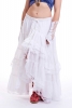 Hippy Gypsy Skirt, long lace boho skirt, sizes 8-5xl in White - Gypsy Love Skirt (DBFRIL) by Altshop UK