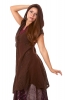 Boho Goddess Overlay Jacket Dress in Brown - Kalee Dress (DCKALI) by Altshop UK