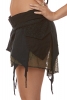 Psy Trance Mini Skirt, Boho Hippy Miniskirt in Black - Lace Shivay Skirt (DCLACS) by Altshop UK
