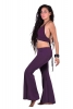 Bell Bottoms Boho Trousers, Yoga Stretch Flare Pants in Purple - Yoga Flares (DEVYOFLB) by Altshop UK