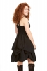 2-Way Boho Fae Dress, long short summer bohemian faery dress in Black - Lace Underbust Dress (DLBDCO) by Altshop UK