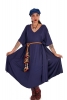 Witchy Flowy Cotton Kaftan Kimono in Blue - Kaftan Kimono (DMKAFKIM) by Altshop UK