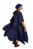 Witchy Flowy Cotton Kaftan Kimono in Blue - Kaftan Kimono (DMKAFKIM) by Altshop UK