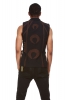Mens Tribal Psytrance Vest Top in Black - Men Moon Vest (DMMMVE) by Altshop UK