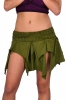 Pixie Skirt, Psy Trance Clothing, Boho Festival Miniskirt in Green - Inspiral Skirt (DMNISS) by Altshop UK