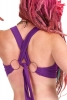 Cotton Bikini Top, Belly Dance Bra, Beach Top, Hoop Clothing in Purple - Plain Bikini Top (GUBRA) by Altshop UK