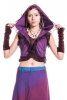 Psy Trance Clothing, boho pixie bolero top - Purple