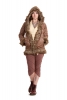Pixie Hooded Coat with Fur Trim in Brown - Woodland Hoodie (ROKPWH) by Altshop UK