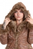 Pixie Hooded Coat with Fur Trim in Brown - Woodland Hoodie (ROKPWH) by Altshop UK