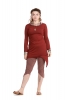 Pixie 2 Point Tunic Top in Red - 2 Point Top (ROKTWOP) by Altshop UK