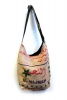 Recycled Rice Sack Shoulder Bag, upcycled jute bag - Al Najma (RSBRSB) by Altshop UK