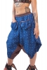 Hippy Harem Pants with Front Pockets in Blue - Cathay Ali Babas (RZCATA) by Altshop UK