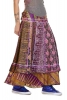 Hippy Boho Skirt, Long Satin Wrap Skirt in Purple - Satin Wrap Skirt (SDSATS) by Altshop UK