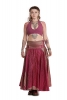 Upcycled Silk Saree Gypsy Skirt in Pink - Sari Skirt (SDSKIR) by Altshop UK
