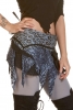 Grey Mori Kei Miniskirt, Psy Trance Mini Skirt in Leopard - Jay Skirt (SURJAY) by Altshop UK
