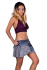Psy Trance Mini Skirt, Pixie EDM Skirt in Grey - Jersey Skirt (SURJERS) by Altshop UK