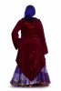 Velvet Faery Goddess Jacket, Boho Goa Psytrance Coat in Burgundy - Hecate Coat (TJK294) by Altshop UK