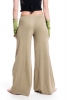 Wide Flare Lounge Pants, pixie flow trousers in Chai - TRBAS by Altshop UK