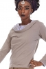 Organic Cotton Hoodie, Soft Comfortable Slouchy Pullover in Grey - My Guru Hoodie (TRT437) by Altshop UK