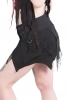 Black Gothic Pixie Lace Mini Skirt in Black - Misaki Skirt (UF609) by Anki