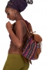 Small Rucksack With Leather And Embroidery - Little Backpack (VELIBP) by Altshop UK