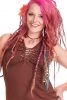Asymmetric Braided Top, pixie braid trance festival clothing in Brown - Assym Braid Top (WDR4433) by Altshop UK