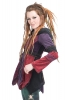 Velvet Patchwork Jacket, Ladies Hippy Pixie Jester Coat in Purples - Misty Jacket (WJK4242) by Altshop UK