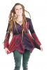 Velvet Patchwork Jacket, Ladies Hippy Pixie Jester Coat in Purples - Misty Jacket (WJK4242) by Altshop UK
